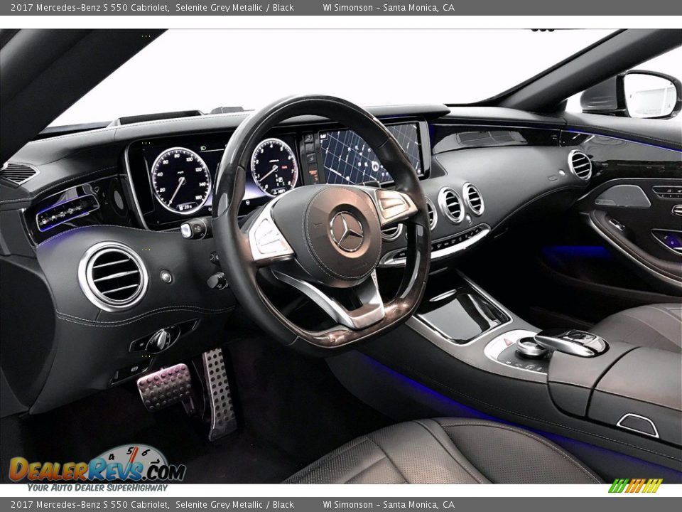 2017 Mercedes-Benz S 550 Cabriolet Selenite Grey Metallic / Black Photo #14