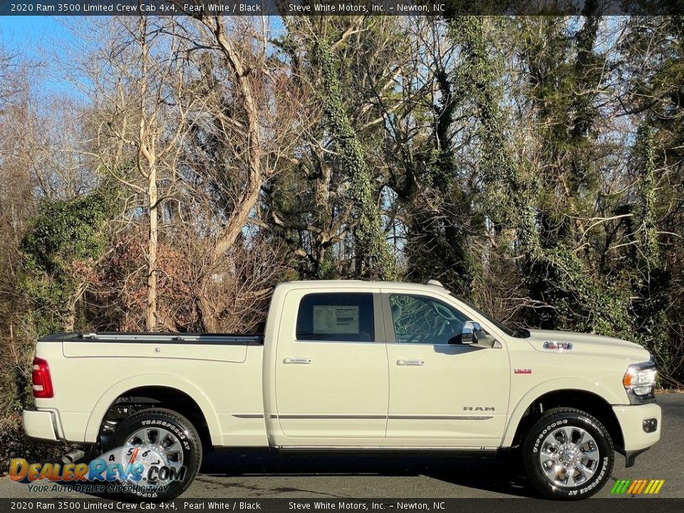 Pearl White 2020 Ram 3500 Limited Crew Cab 4x4 Photo #6