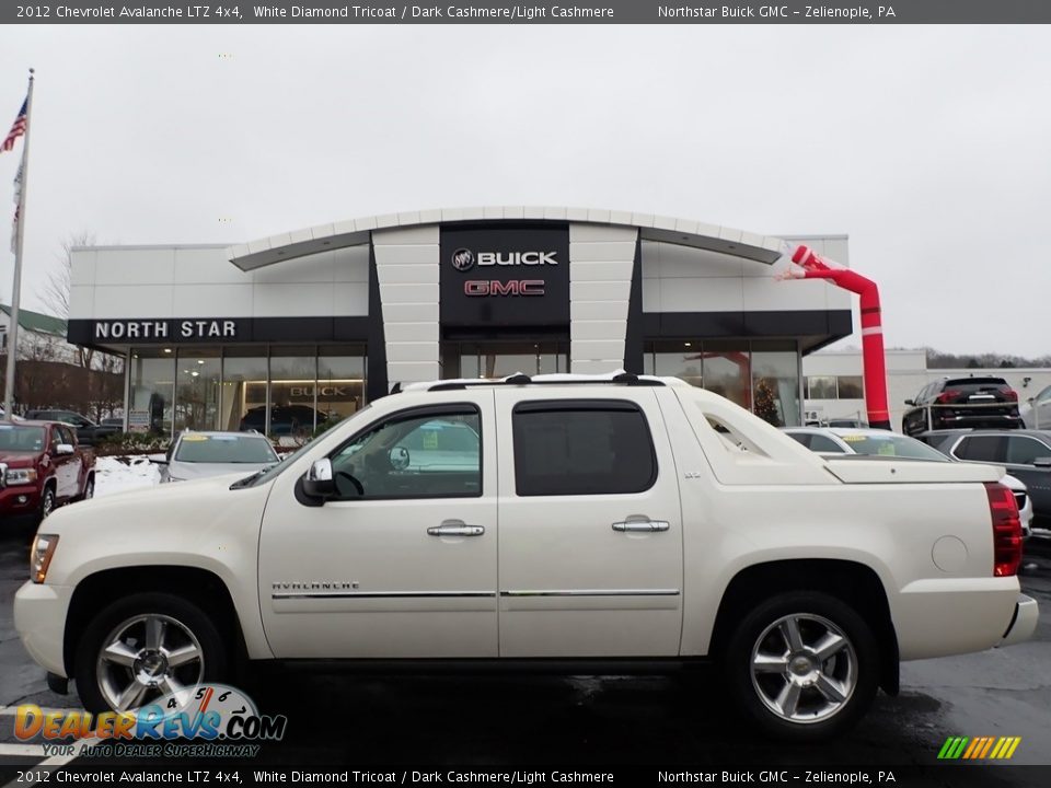 2012 Chevrolet Avalanche LTZ 4x4 White Diamond Tricoat / Dark Cashmere/Light Cashmere Photo #1