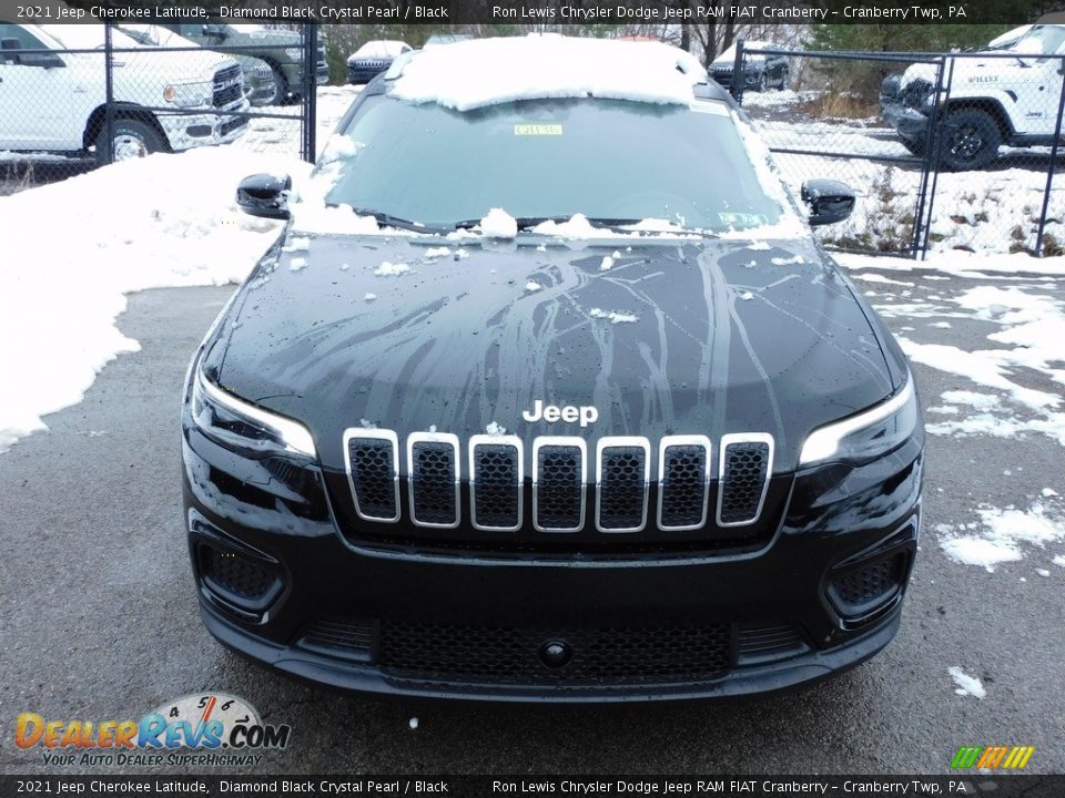 2021 Jeep Cherokee Latitude Diamond Black Crystal Pearl / Black Photo #2