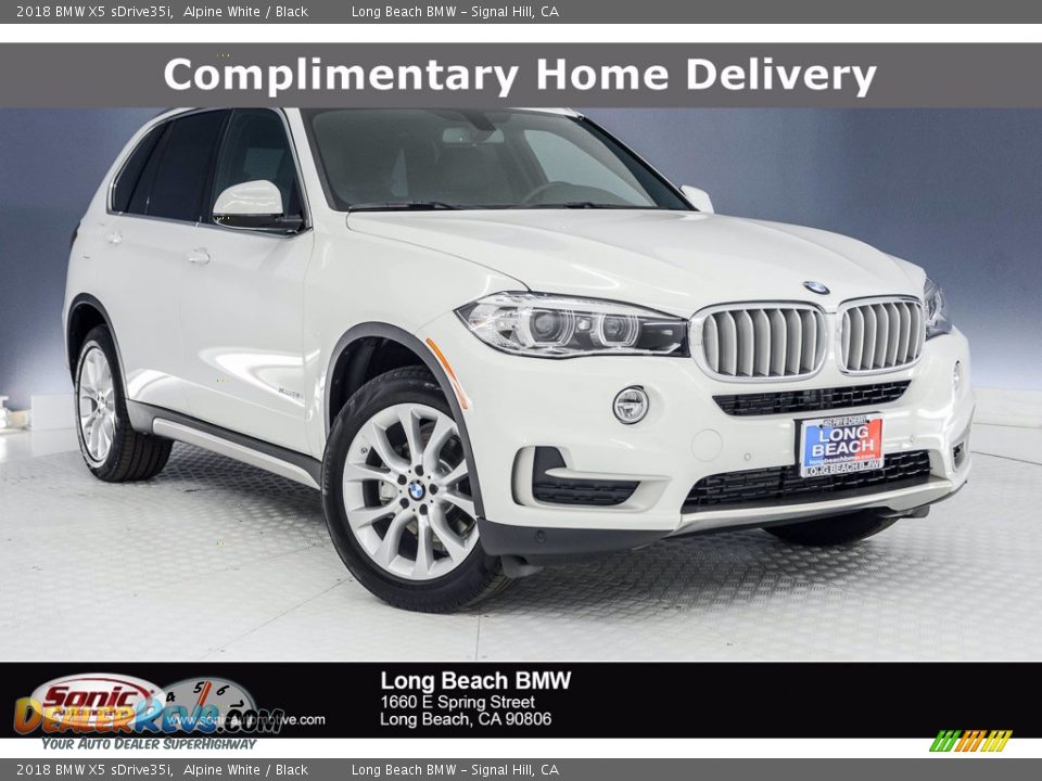 2018 BMW X5 sDrive35i Alpine White / Black Photo #1