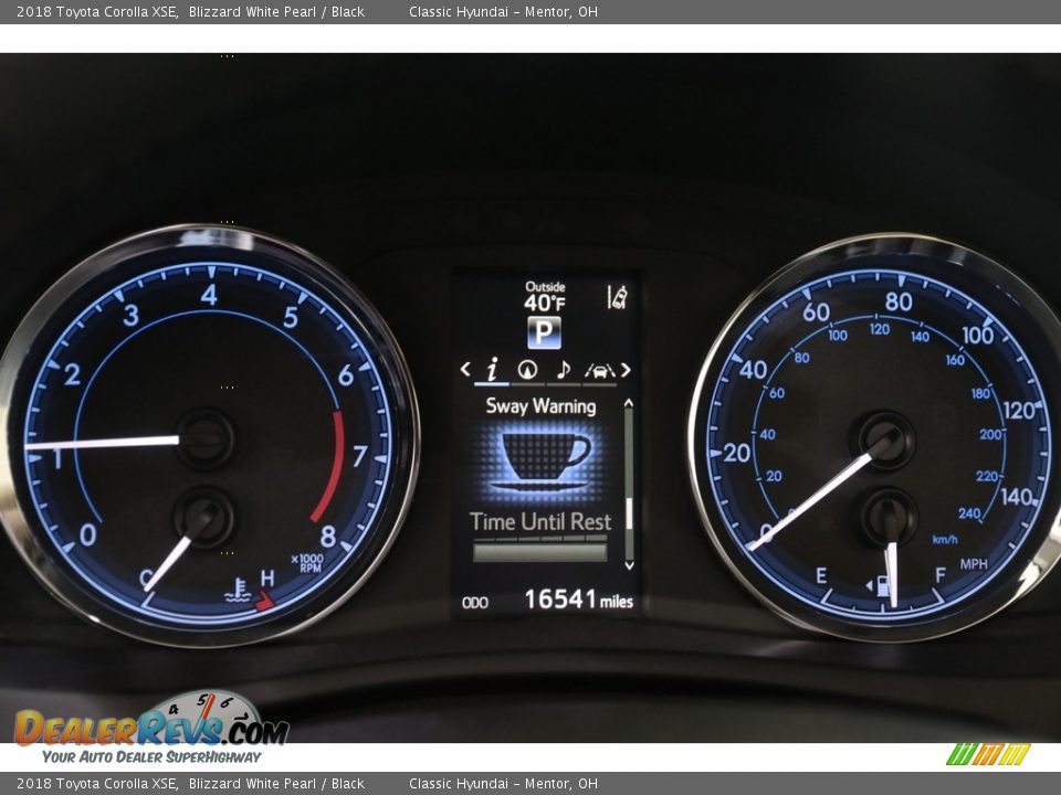 2018 Toyota Corolla XSE Blizzard White Pearl / Black Photo #8