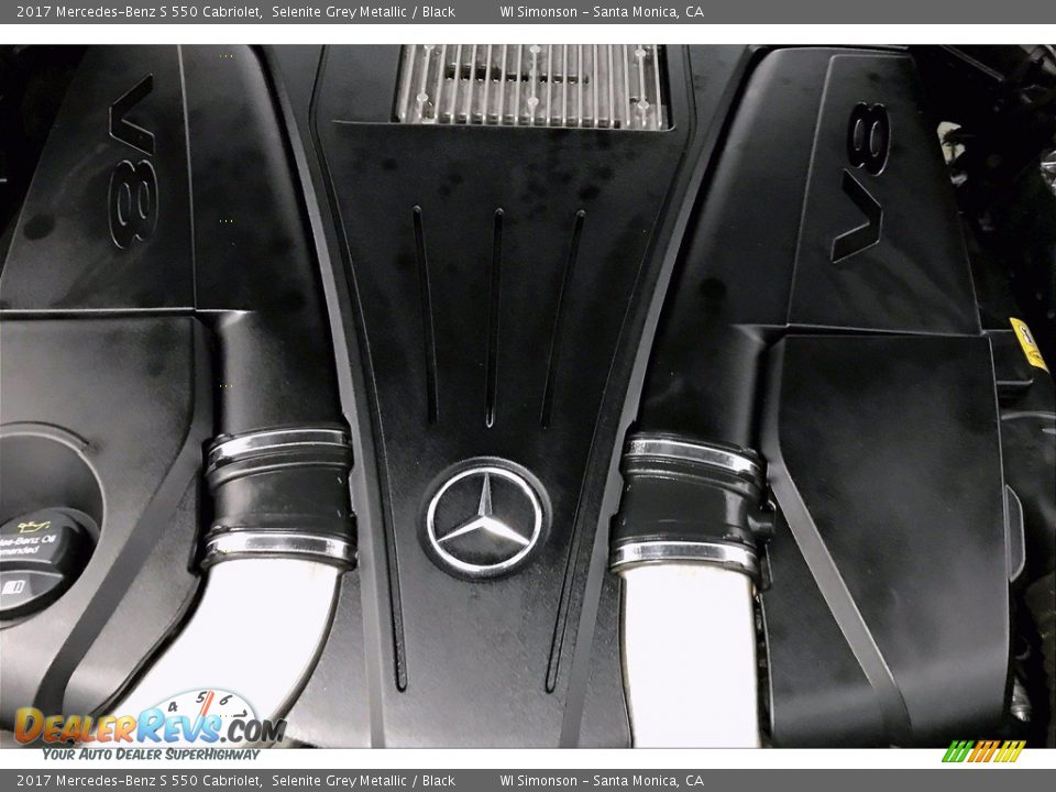 2017 Mercedes-Benz S 550 Cabriolet Selenite Grey Metallic / Black Photo #32