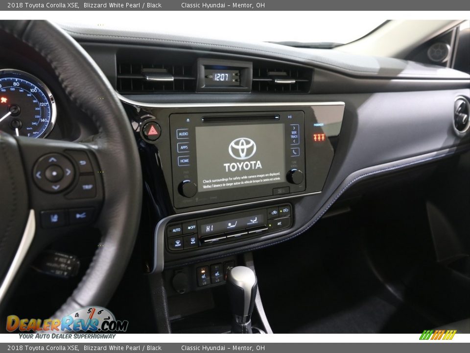 2018 Toyota Corolla XSE Blizzard White Pearl / Black Photo #9