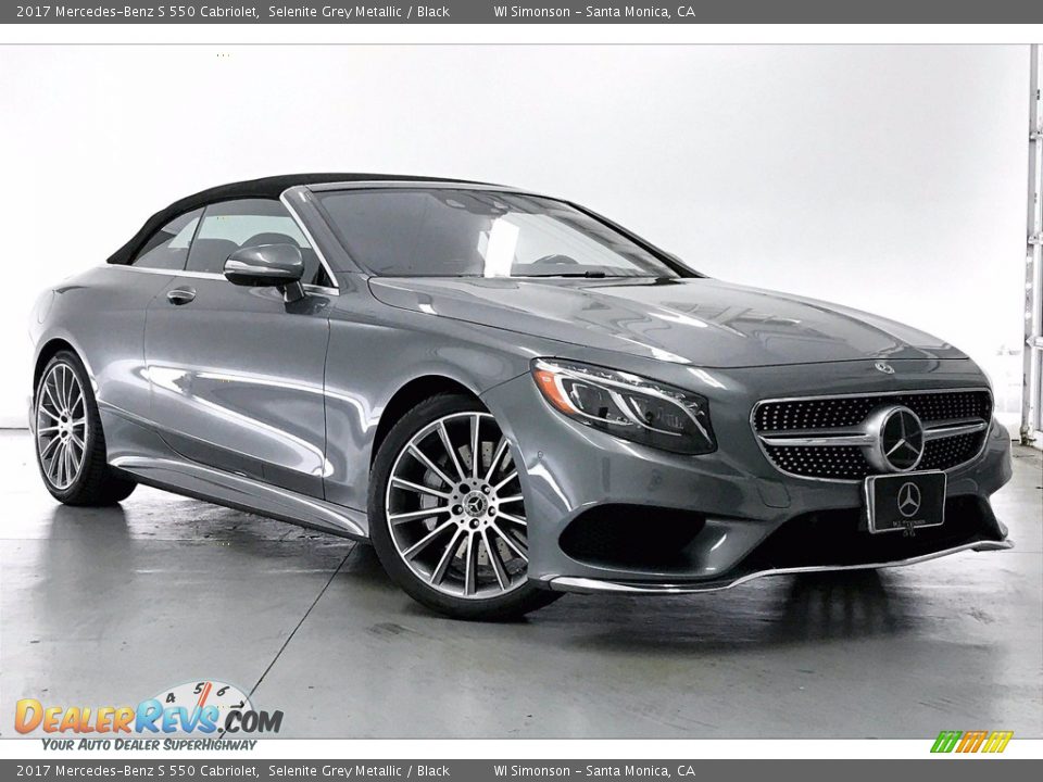 2017 Mercedes-Benz S 550 Cabriolet Selenite Grey Metallic / Black Photo #34