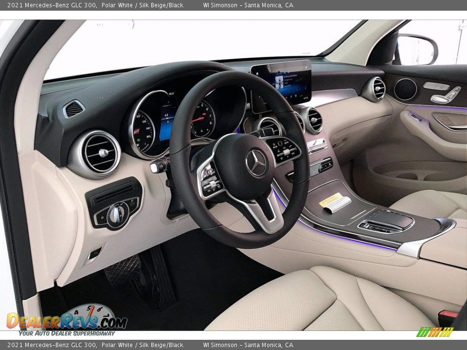 2021 Mercedes-Benz GLC 300 Polar White / Silk Beige/Black Photo #4