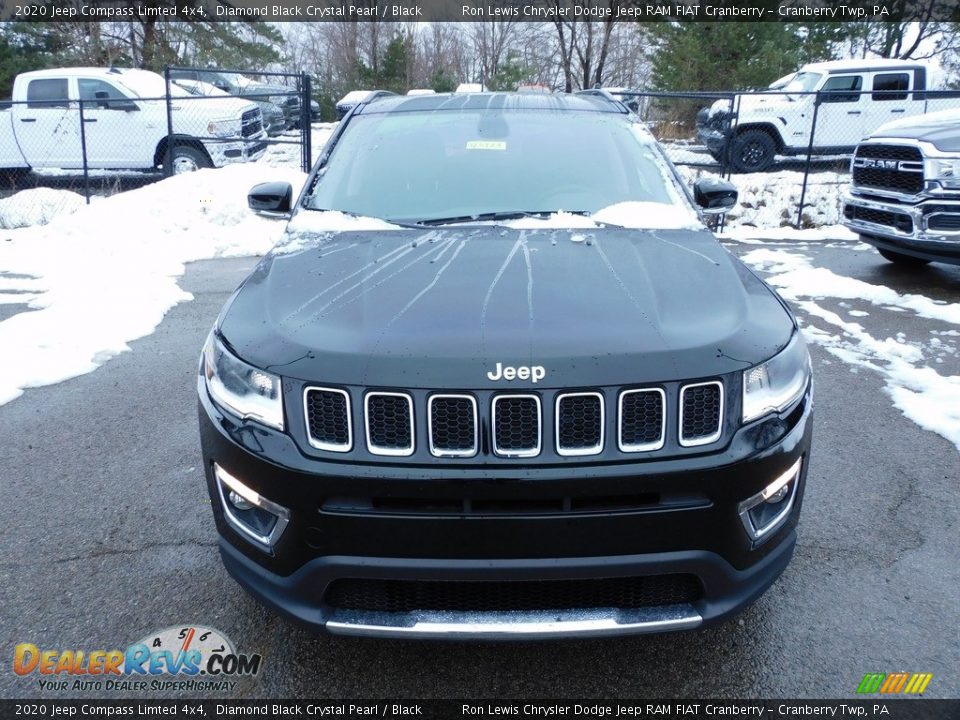 2020 Jeep Compass Limted 4x4 Diamond Black Crystal Pearl / Black Photo #2