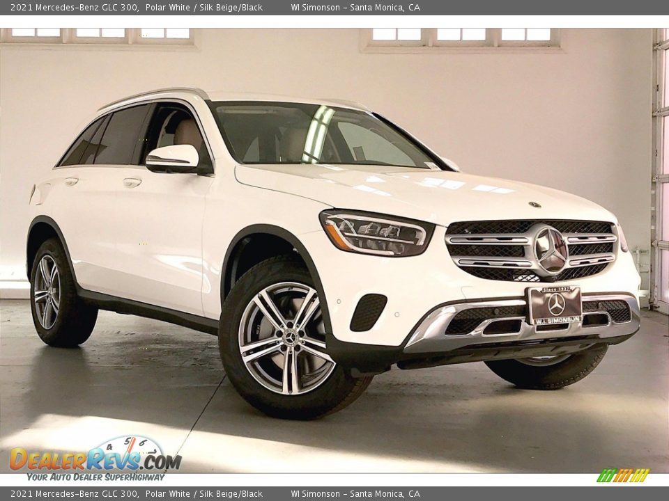 2021 Mercedes-Benz GLC 300 Polar White / Silk Beige/Black Photo #12