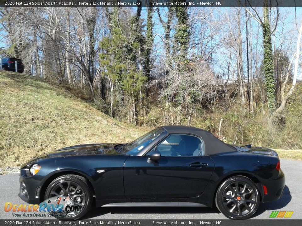 2020 Fiat 124 Spider Abarth Roadster Forte Black Metallic / Nero (Black) Photo #1