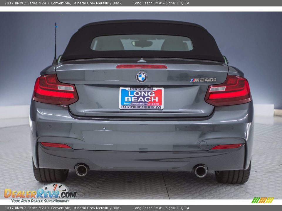 2017 BMW 2 Series M240i Convertible Mineral Grey Metallic / Black Photo #4