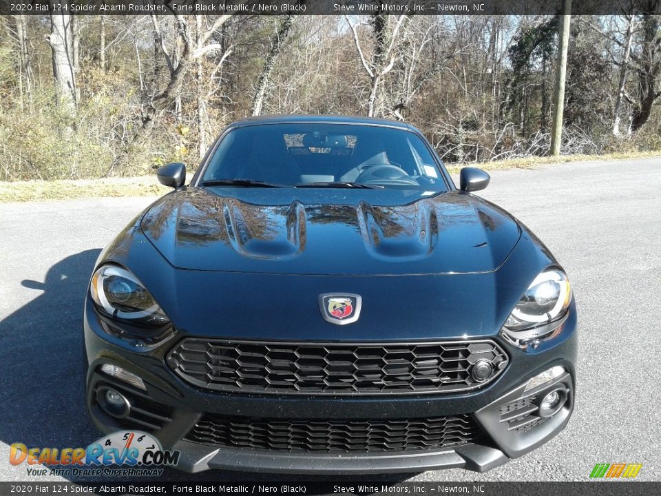 2020 Fiat 124 Spider Abarth Roadster Forte Black Metallic / Nero (Black) Photo #4