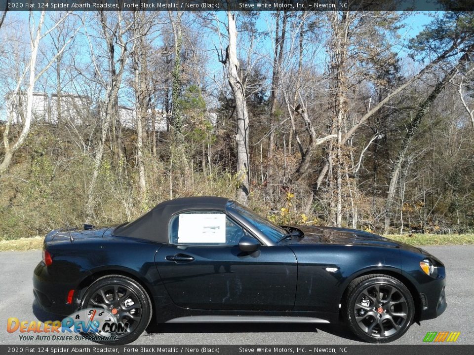 Forte Black Metallic 2020 Fiat 124 Spider Abarth Roadster Photo #6