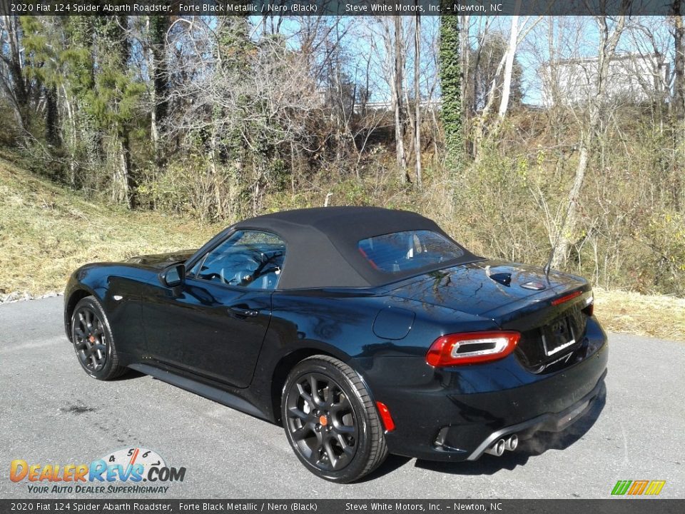 2020 Fiat 124 Spider Abarth Roadster Forte Black Metallic / Nero (Black) Photo #9