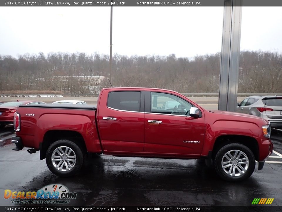 2017 GMC Canyon SLT Crew Cab 4x4 Red Quartz Tintcoat / Jet Black Photo #8