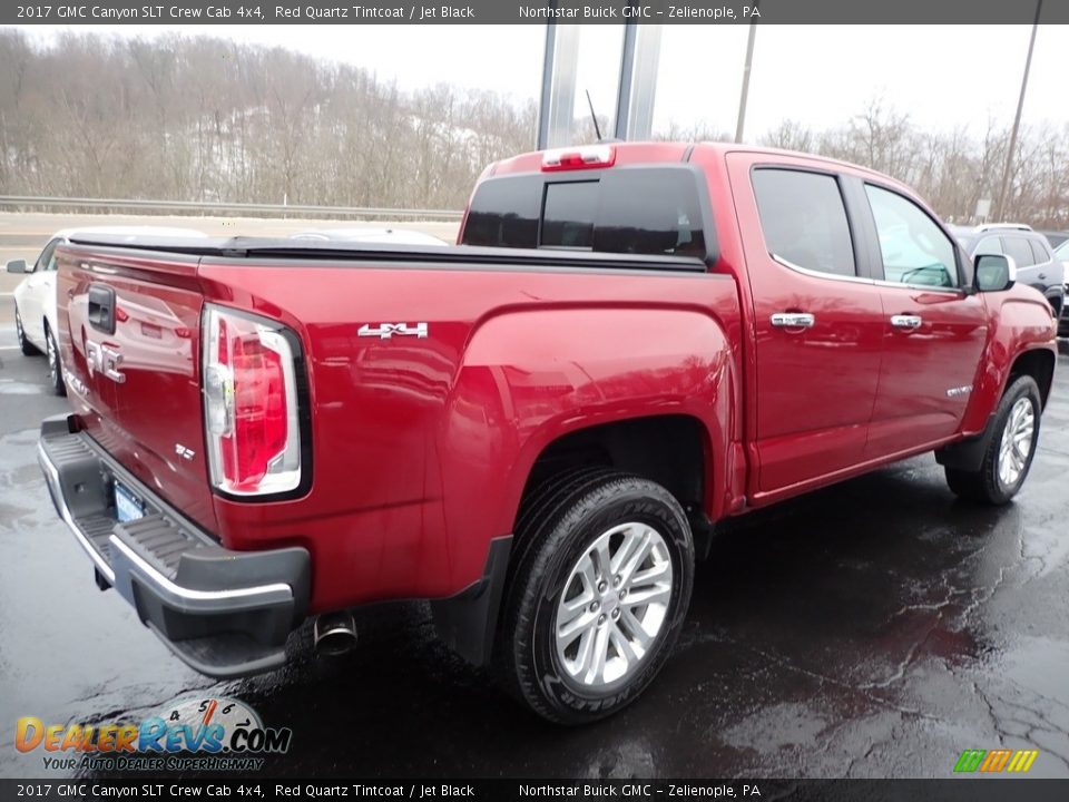 2017 GMC Canyon SLT Crew Cab 4x4 Red Quartz Tintcoat / Jet Black Photo #9