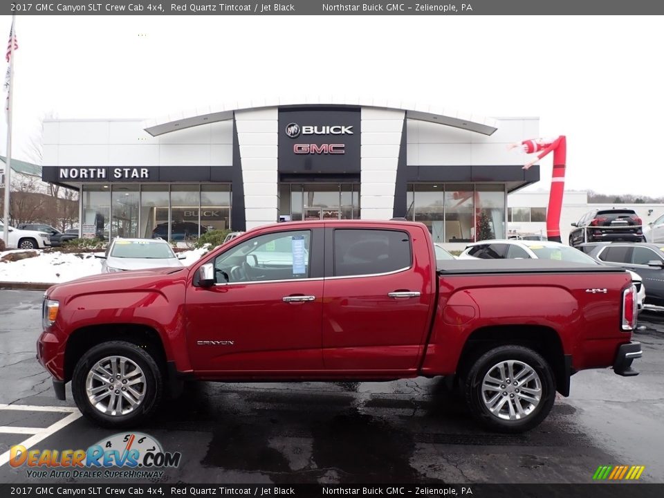 2017 GMC Canyon SLT Crew Cab 4x4 Red Quartz Tintcoat / Jet Black Photo #12