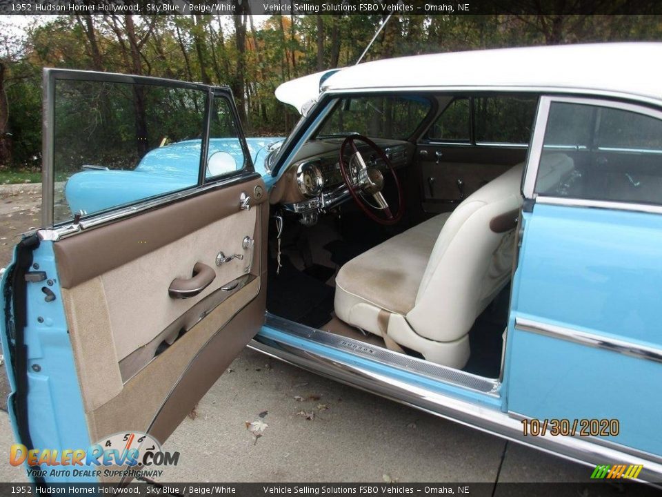 1952 Hudson Hornet Hollywood Sky Blue / Beige/White Photo #12