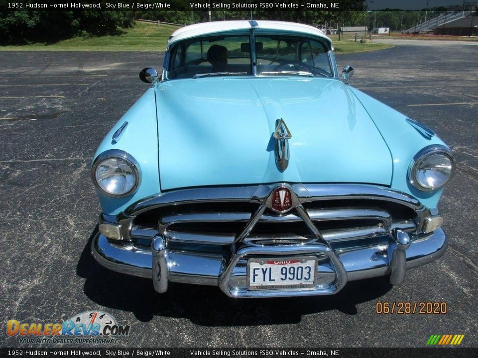 1952 Hudson Hornet Hollywood Sky Blue / Beige/White Photo #15