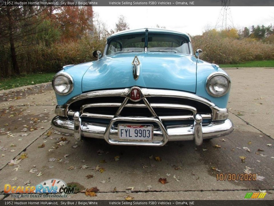 1952 Hudson Hornet Hollywood Sky Blue / Beige/White Photo #16