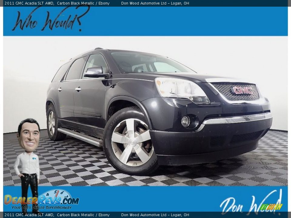 2011 GMC Acadia SLT AWD Carbon Black Metallic / Ebony Photo #1