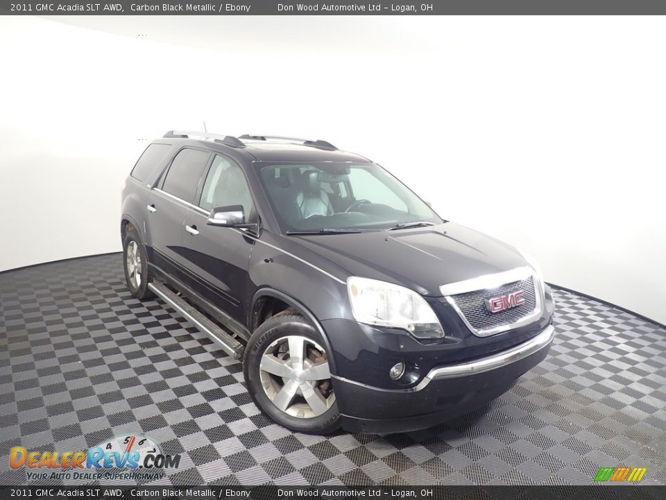 2011 GMC Acadia SLT AWD Carbon Black Metallic / Ebony Photo #2