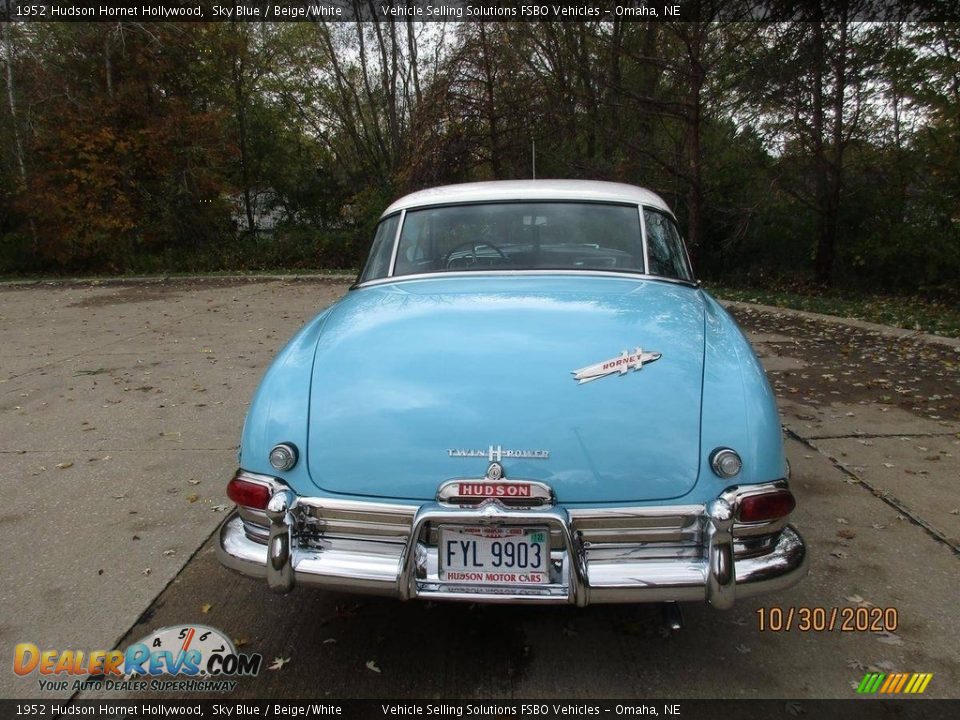 1952 Hudson Hornet Hollywood Sky Blue / Beige/White Photo #20