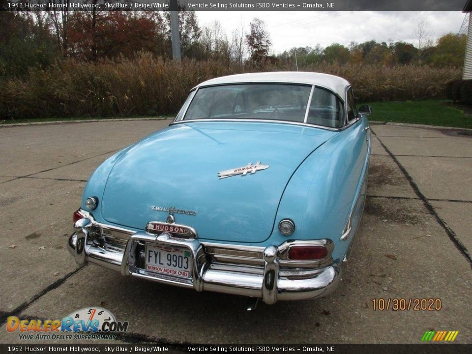 1952 Hudson Hornet Hollywood Sky Blue / Beige/White Photo #21