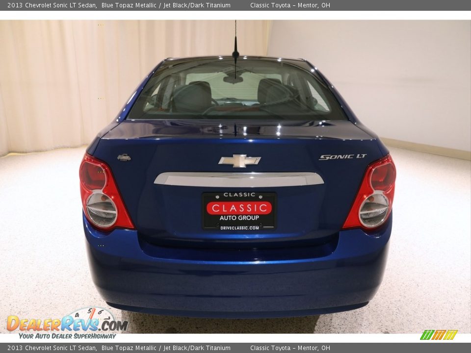 2013 Chevrolet Sonic LT Sedan Blue Topaz Metallic / Jet Black/Dark Titanium Photo #17