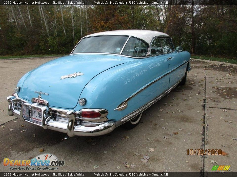 1952 Hudson Hornet Hollywood Sky Blue / Beige/White Photo #23