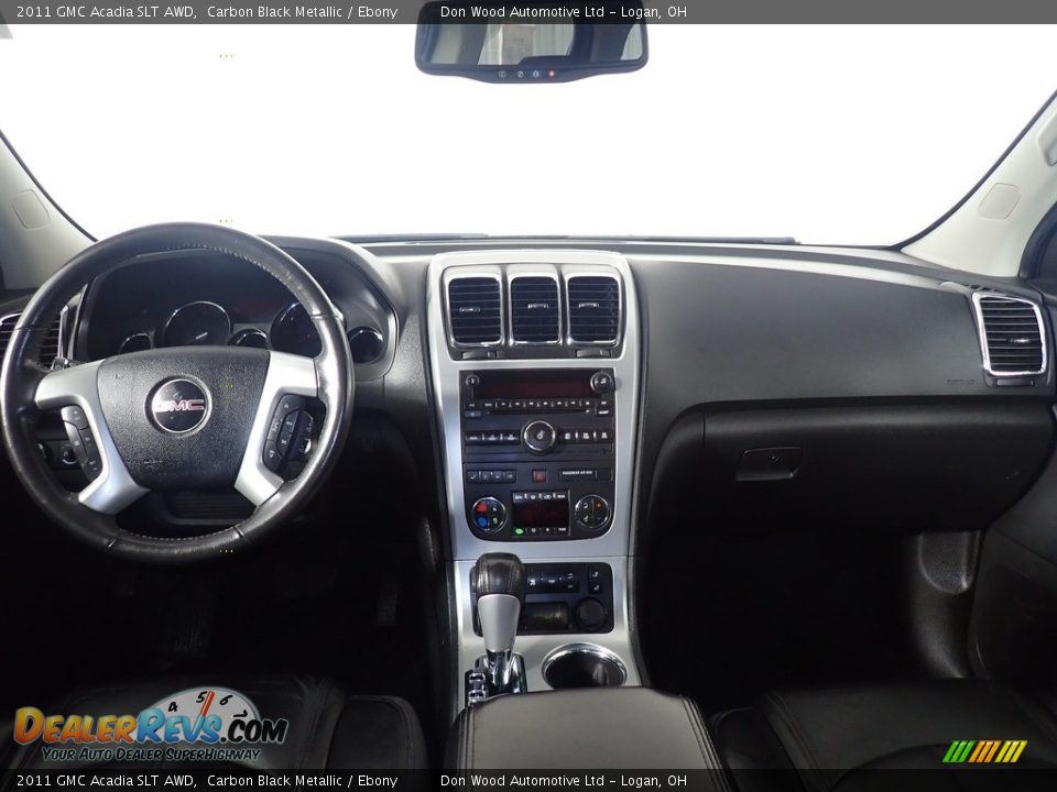 2011 GMC Acadia SLT AWD Carbon Black Metallic / Ebony Photo #8