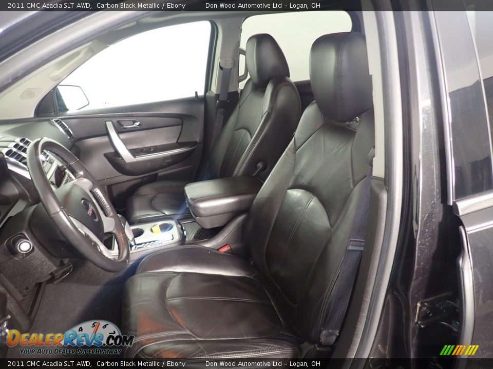 2011 GMC Acadia SLT AWD Carbon Black Metallic / Ebony Photo #9
