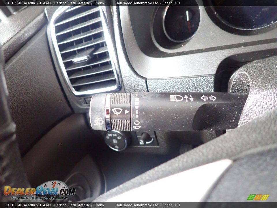 2011 GMC Acadia SLT AWD Carbon Black Metallic / Ebony Photo #15