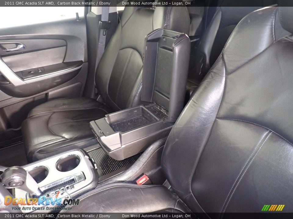 2011 GMC Acadia SLT AWD Carbon Black Metallic / Ebony Photo #16
