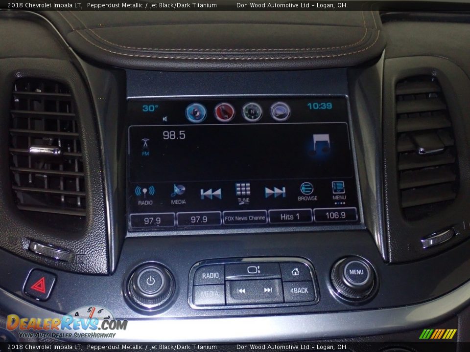 2018 Chevrolet Impala LT Pepperdust Metallic / Jet Black/Dark Titanium Photo #20
