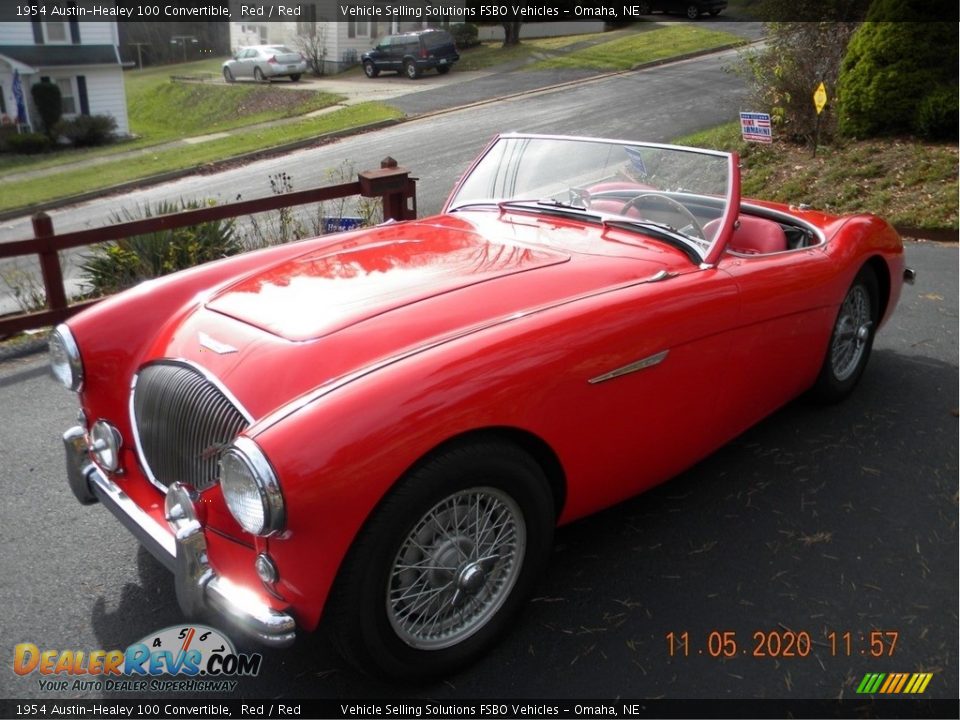 Front 3/4 View of 1954 Austin-Healey 100 Convertible Photo #1