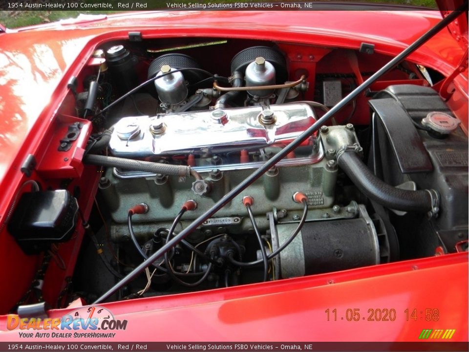 1954 Austin-Healey 100 Convertible 2.6 Liter OHV 8-Valve Inline 4 Cylinder Engine Photo #2