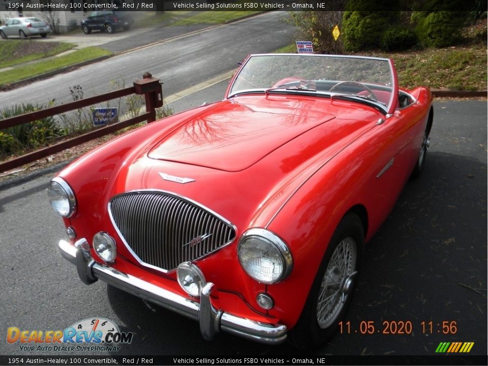 Red 1954 Austin-Healey 100 Convertible Photo #6