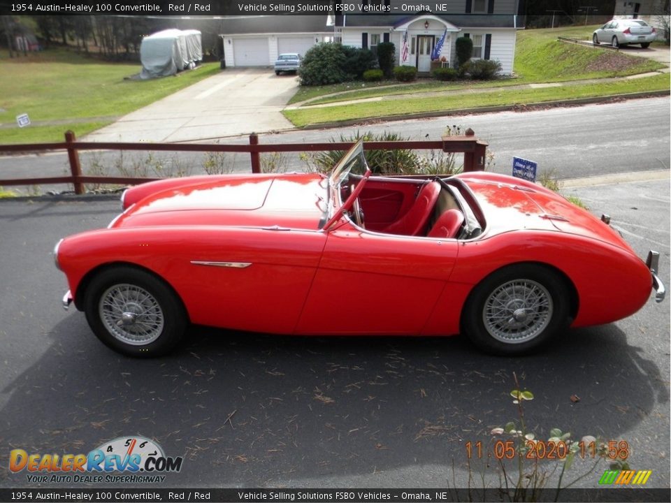 Red 1954 Austin-Healey 100 Convertible Photo #7
