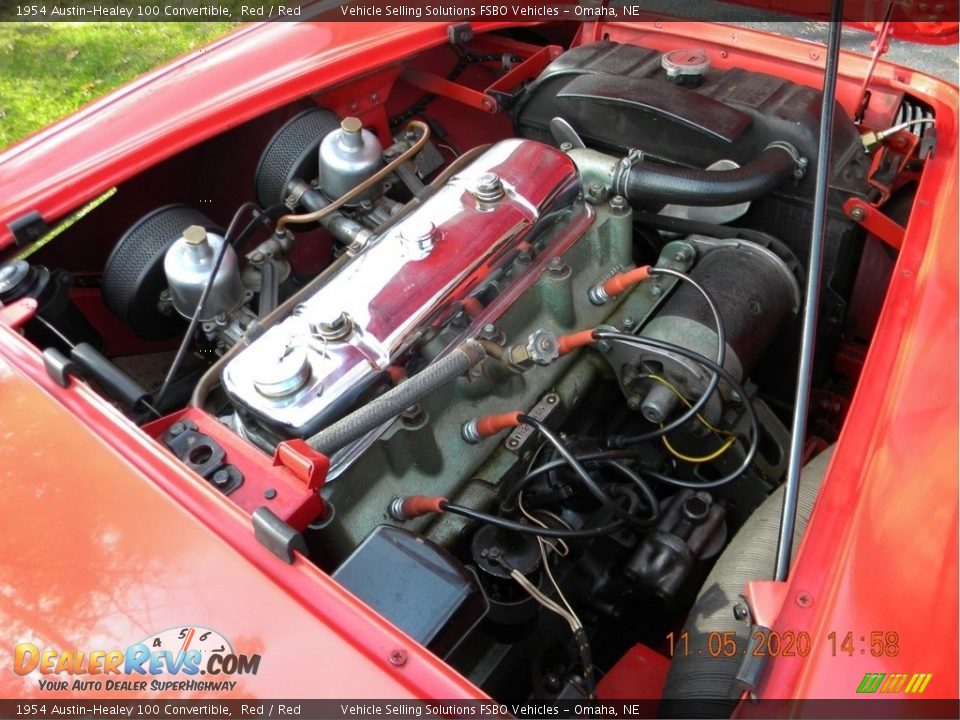 1954 Austin-Healey 100 Convertible 2.6 Liter OHV 8-Valve Inline 4 Cylinder Engine Photo #11