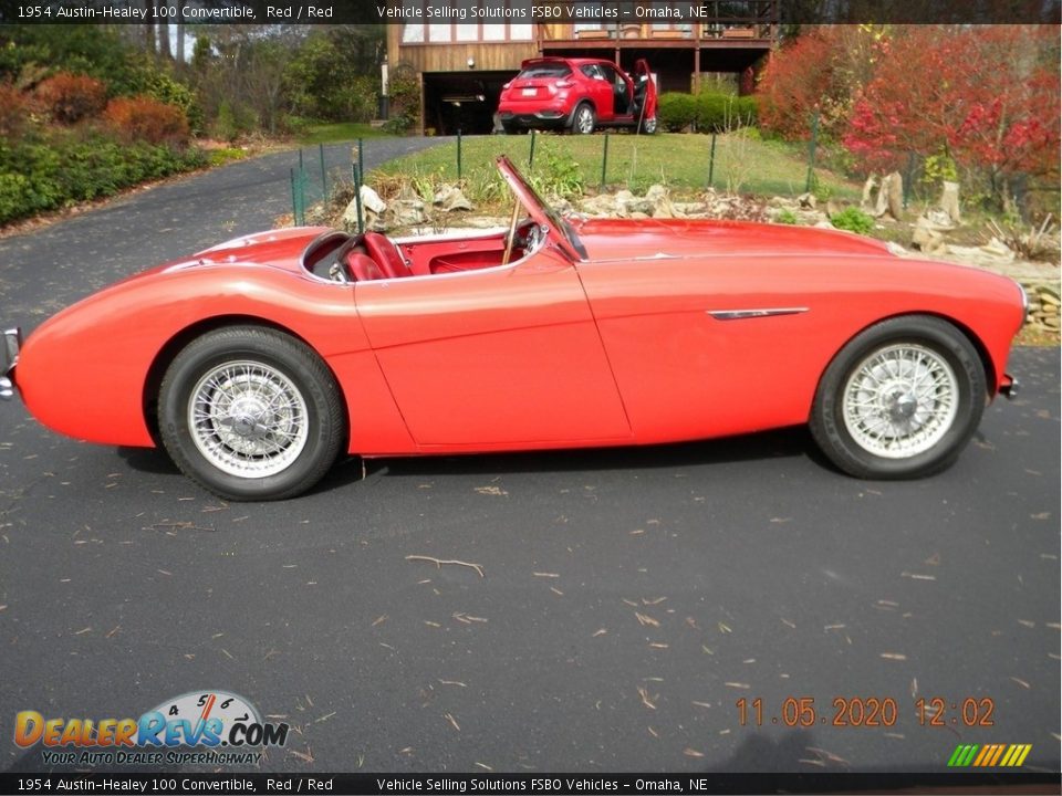 Red 1954 Austin-Healey 100 Convertible Photo #13