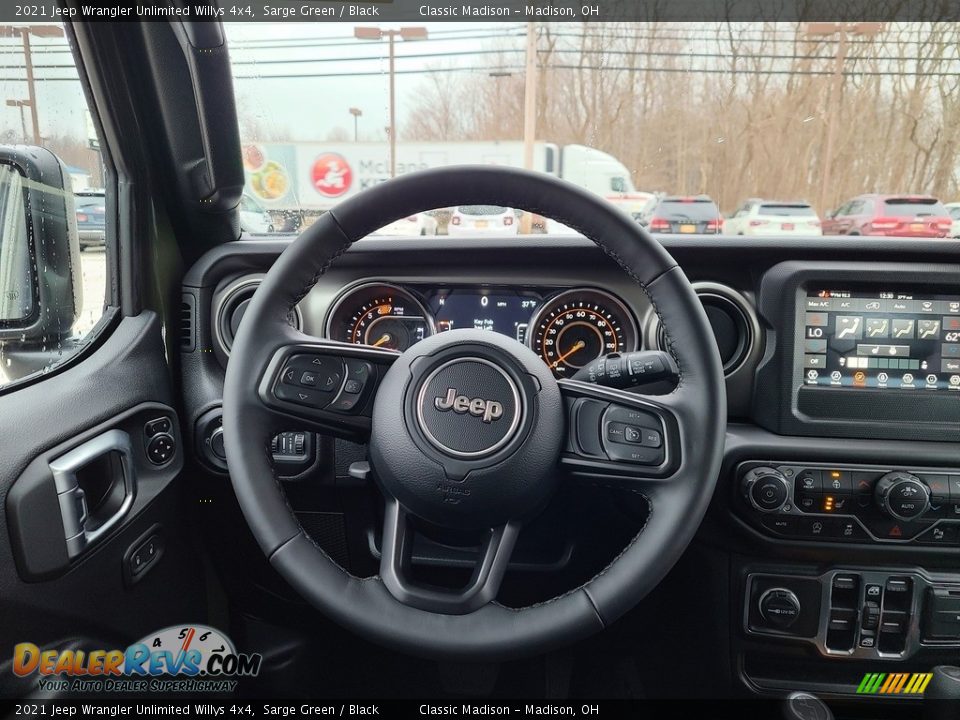 2021 Jeep Wrangler Unlimited Willys 4x4 Sarge Green / Black Photo #5