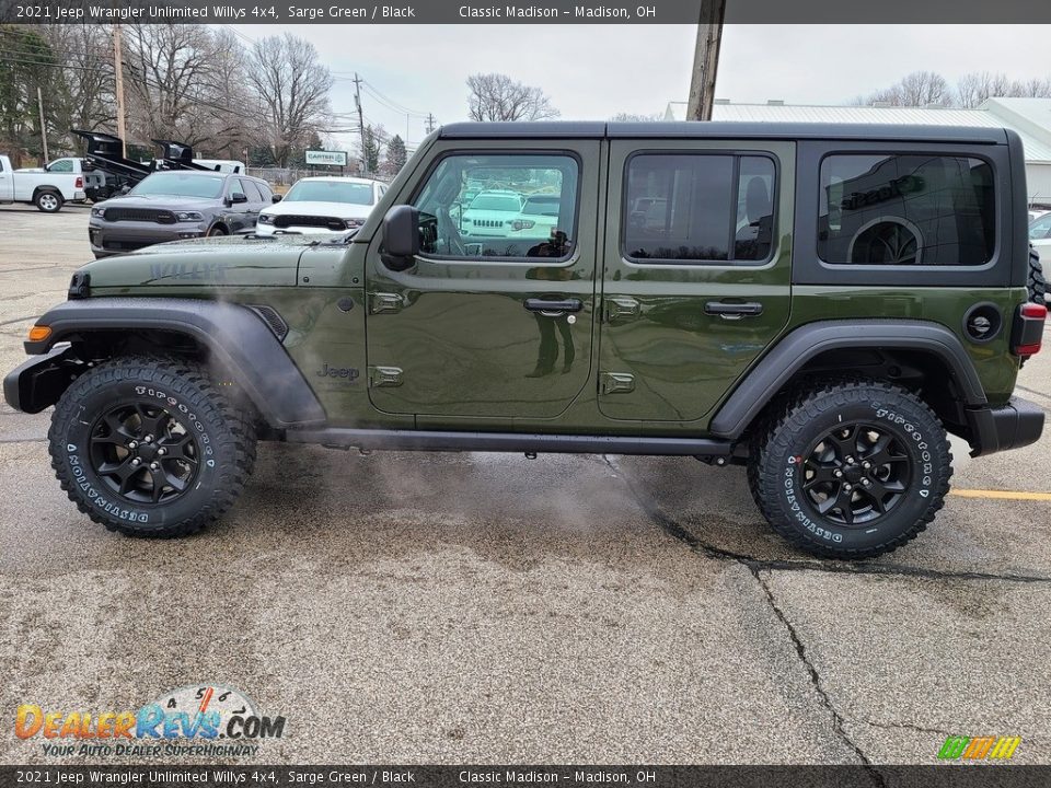 Sarge Green 2021 Jeep Wrangler Unlimited Willys 4x4 Photo #8