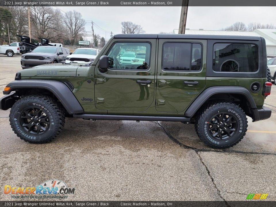 Sarge Green 2021 Jeep Wrangler Unlimited Willys 4x4 Photo #9
