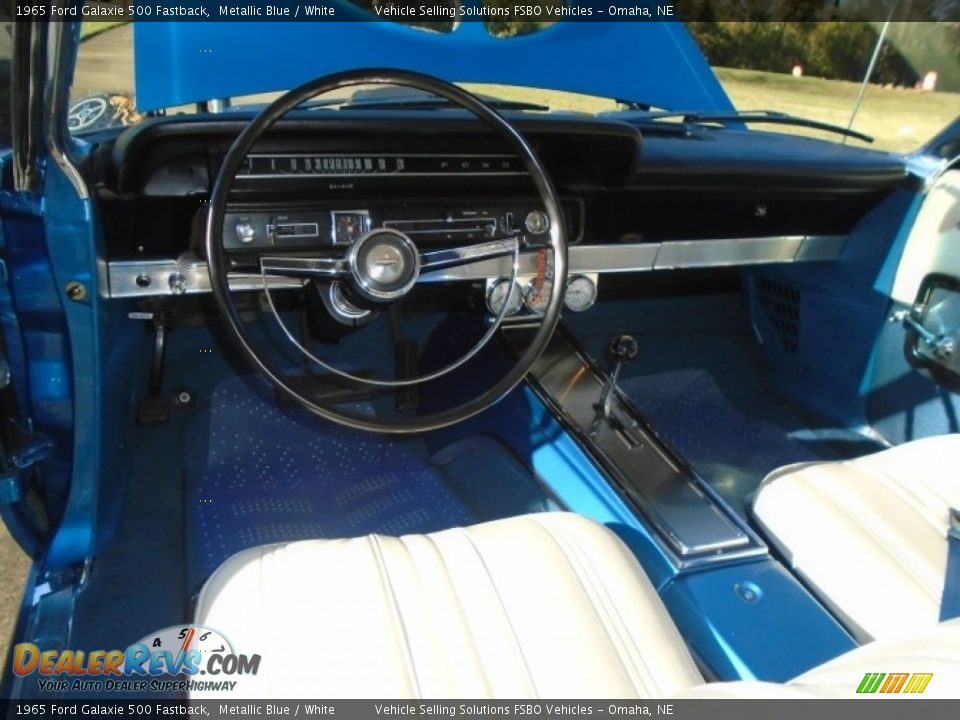 White Interior - 1965 Ford Galaxie 500 Fastback Photo #2