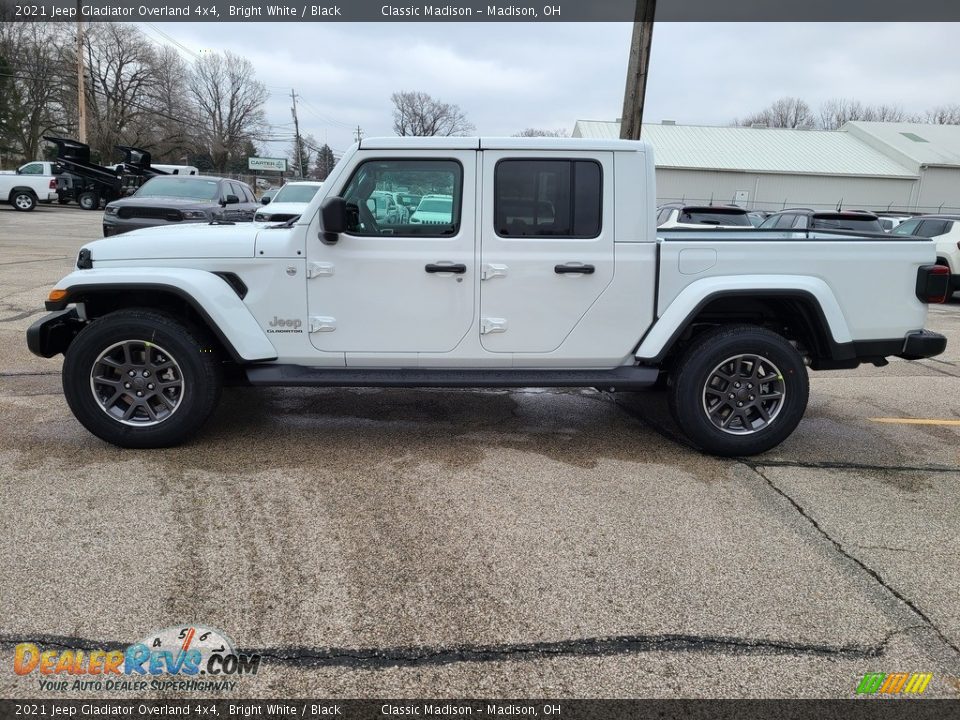 2021 Jeep Gladiator Overland 4x4 Bright White / Black Photo #8