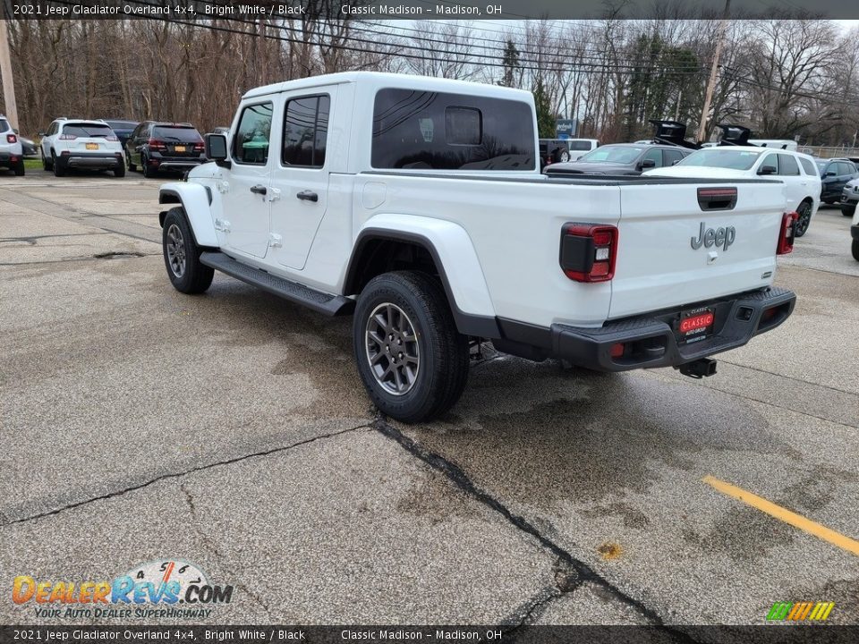 2021 Jeep Gladiator Overland 4x4 Bright White / Black Photo #9