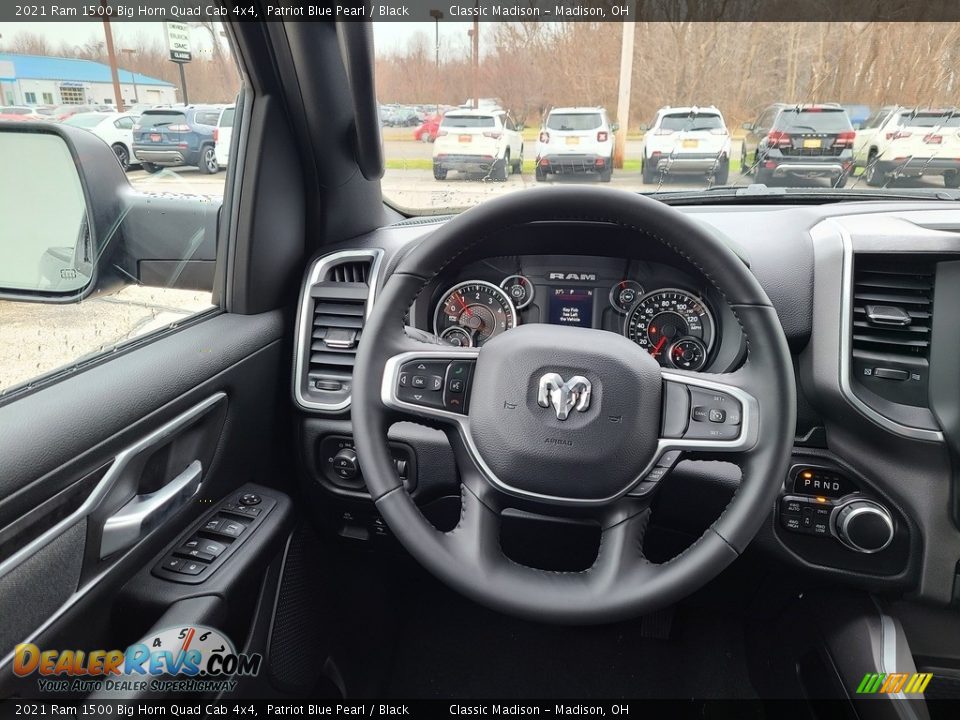 2021 Ram 1500 Big Horn Quad Cab 4x4 Patriot Blue Pearl / Black Photo #5