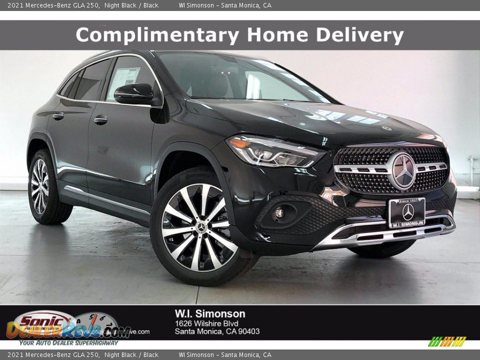 2021 Mercedes-Benz GLA 250 Night Black / Black Photo #1
