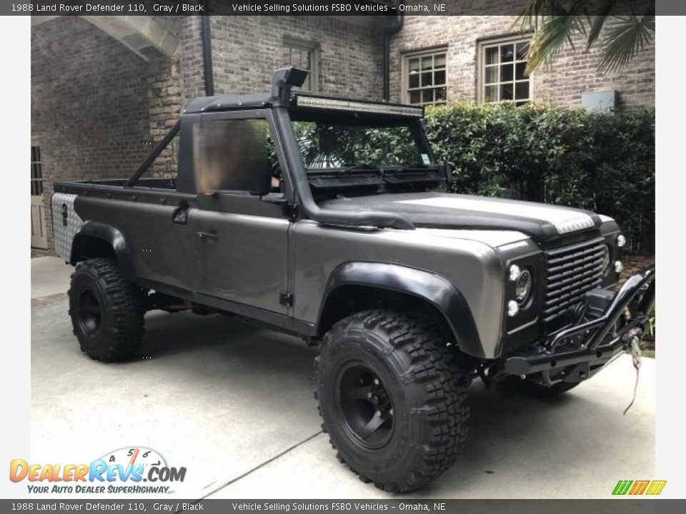 1988 Land Rover Defender 110 Gray / Black Photo #2