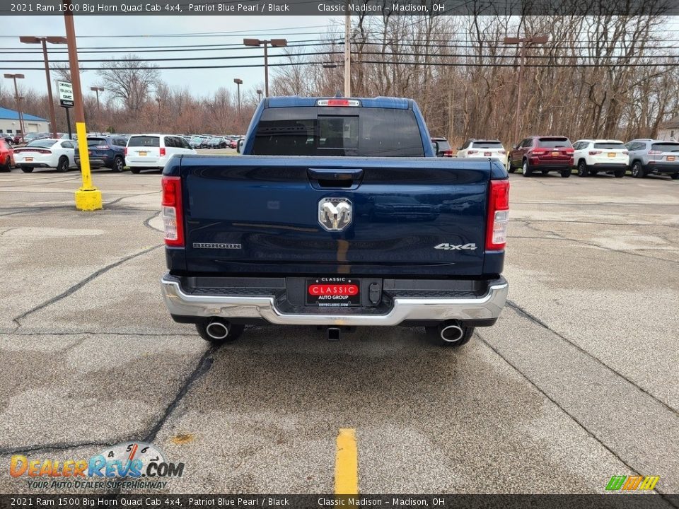 2021 Ram 1500 Big Horn Quad Cab 4x4 Patriot Blue Pearl / Black Photo #10